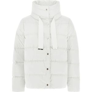 Herno, Dames, Jassen, Wit, Maat: XS Satijn,