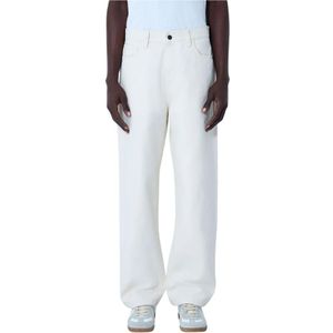 Carhartt Wip, Heren, Jeans, Wit, Maat: W32 Katoen,
