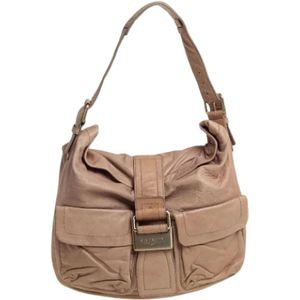 Givenchy Pre-owned, Dames, Pre-owned, Beige, Maat: ONE Size Leer,