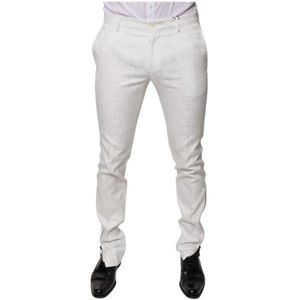 Broek Slim Fit Witte Logo