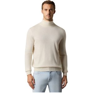 Brooks Brothers, Heren, Truien, Beige, Maat: S Kasjmier,