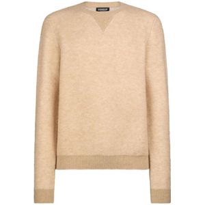 Dondup, Heren, Truien, Beige, Maat: L Wol,