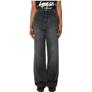 Kenzo, Dames, Jeans, Zwart, Maat: W27