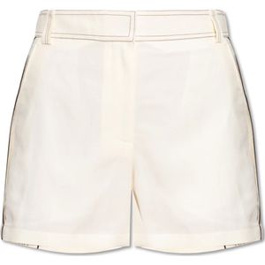 Tory Burch, Dames, Korte broeken, Wit, Maat: XS Viscose,
