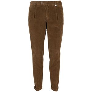 Myths, Heren, Broeken, Bruin, Maat: S Katoen,