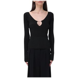 Ribbed Knit Top - Zwart - Sweater