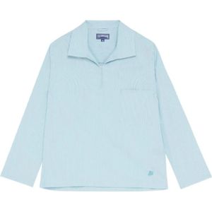 Vilebrequin, Heren, Overhemden, Blauw, Maat: S Wol,