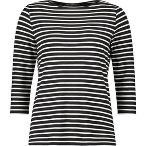 Betty Barclay - Overhemden - Zwart - Gestreept Shirt met Boothals