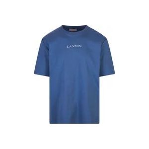 Lanvin T-Hemden , Blue , Heren , Maat: M