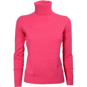 Cashmere Company, Dames, Truien, Roze, Maat: XS Wol,