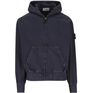 Stone Island, Heren, Sweatshirts & Hoodies, Zwart, Maat: L