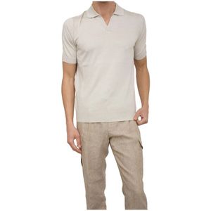 Peserico, Heren, Tops, Beige, Maat: M Katoen,