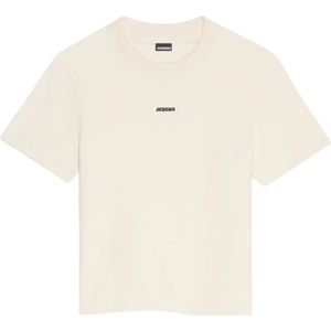 Jacquemus, Dames, Tops, Beige, Maat: L Katoen,