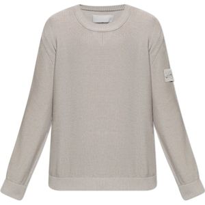 Stone Island, Heren, Truien, Grijs, Maat: 2XL Katoen,