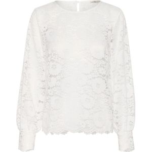 Cream, Dames, Blouses & Shirts, Wit, Maat: L