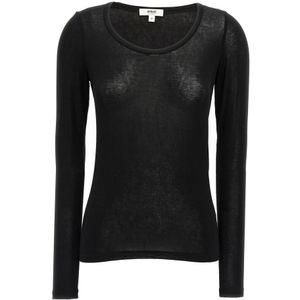 Agolde, Dames, Tops, Zwart, Maat: XS Spandex,