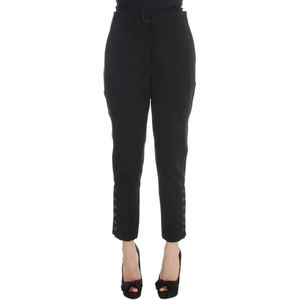 Ermanno Scervino, Dames, Broeken, Zwart, Maat: XS Katoen,