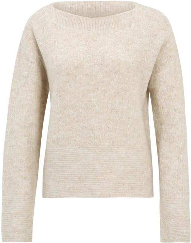 Betty Barclay - Gebreide Trui - Beige - Dames - Met Textuur en Glittergaren