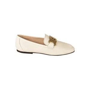 Tod's Platte schoenen met Tod stijl , Beige , Dames , Maat: 39 1/2 EU