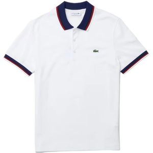 Lacoste, Heren, Tops, Wit, Maat: S Piqué,
