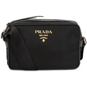 Prada - Nylon Logo Camera Tas - Zwart - Nylon - Afneembare Schouderriem - Ritssluiting