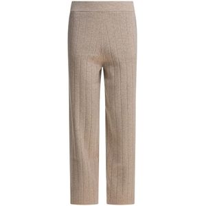 Max Mara, Dames, Broeken, Beige, Maat: XS Kasjmier,