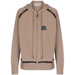 Ermanno Scervino, Dames, Truien, Grijs, Maat: XS Wol,