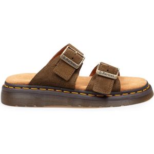 Dr. Martens - Olijfgroene Sandalen - Suède - Verstelbare Gespen