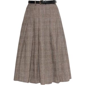 Self Portrait, Dames, Rokken, Bruin, Maat: XS Poliester,