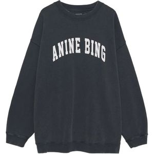 Anine Bing, Dames, Sweatshirts & Hoodies, Zwart, Maat: 2XS Katoen,