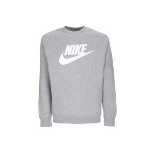 Nike Grafische Crewneck Sweatshirt , Gray , Heren , Maat: XL