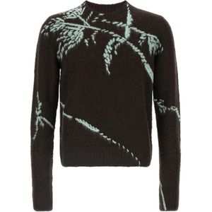 Dries Van Noten, Heren, Truien, Bruin, Maat: M Wol,