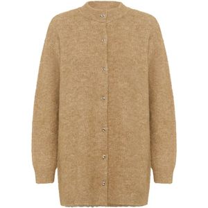Kaffe - Katrudy Cardigan - Gebreid Vest - Beige - Gezellig