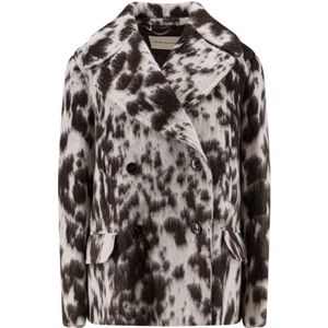 Dries Van Noten, Dames, Mantels, Bruin, Maat: XS Wol,