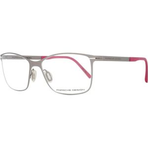 Porsche Design - Damesbril - Zilver - Metalen Montuur - Rechthoekig Ontwerp