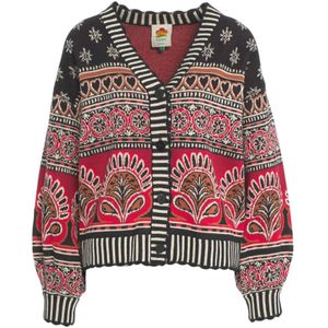 Farm Rio, Dames, Truien, Veelkleurig, Maat: XS Katoen,