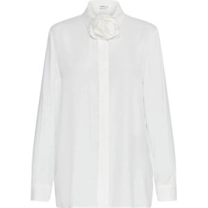 Marella, Dames, Blouses & Shirts, Wit, Maat: L Poliester,