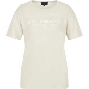 Emporio Armani, Dames, Tops, Beige, Maat: M Jersey,
