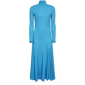 Alaïa, Dames, Jurken, Blauw, Maat: S Jersey,