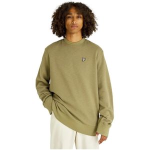 Lyle & Scott, Heren, Sweatshirts & Hoodies, Groen, Maat: XL Wol,