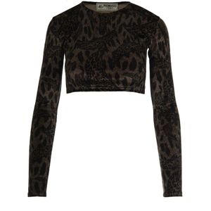 Fiorucci, Dames, Tops, Bruin, Maat: M Poliester,