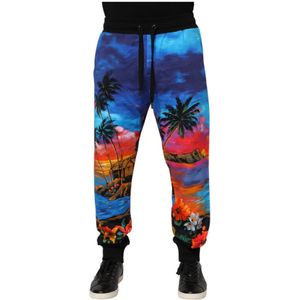 Dolce & Gabbana, Heren, Broeken, Veelkleurig, Maat: 4XL