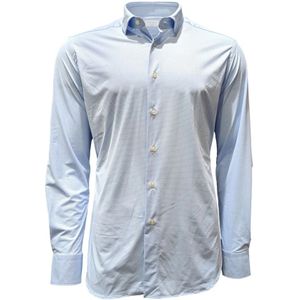 Xacus, Heren, Overhemden, Blauw, Maat: M Zijde,