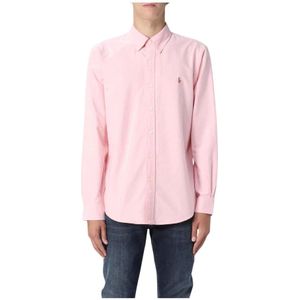Polo Ralph Lauren, Heren, Overhemden, Roze, Maat: L Katoen,