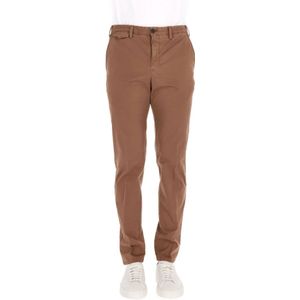 PT Torino, Heren, Broeken, Bruin, Maat: M Katoen,
