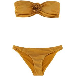 Zimmermann, Dames, Badkleding, Beige, Maat: XS Nylon,