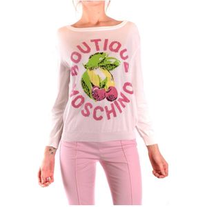 Moschino, Dames, Tops, Wit, Maat: S