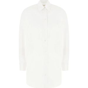 Isabel Marant, Dames, Blouses & Shirts, Wit, Maat: 2XS Katoen,
