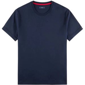 Fay, Heren, Tops, Blauw, Maat: 2XL Katoen,