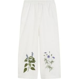 Weekend Max Mara, Dames, Broeken, Wit, Maat: L Katoen,